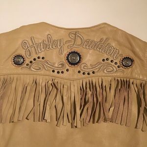 Harley Davidson genuine leather vest.